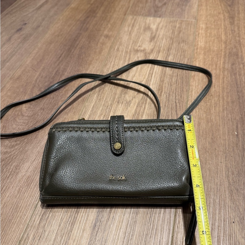 Green Leather Crossbody Bag - Picture 6 of 8